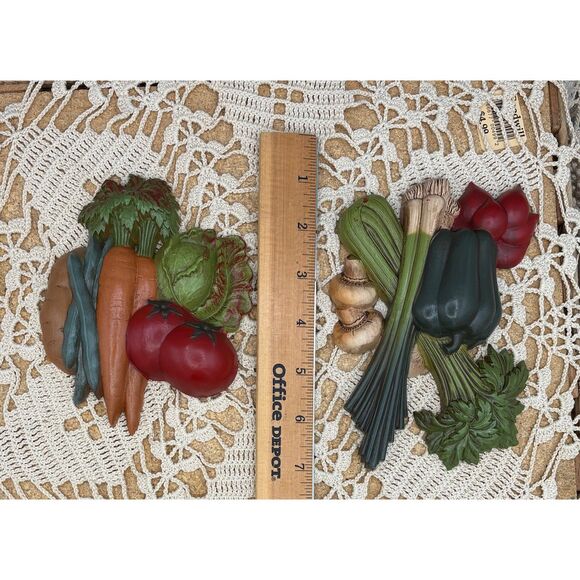 Set of 5 Vintage Home Interior 1997 Wall Decor Vegetables and Canning Jars - Picture 7 of 11